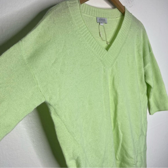 KIMROSS cashmere V-Neck Green Sweater Sz M - Picture 6 of 7